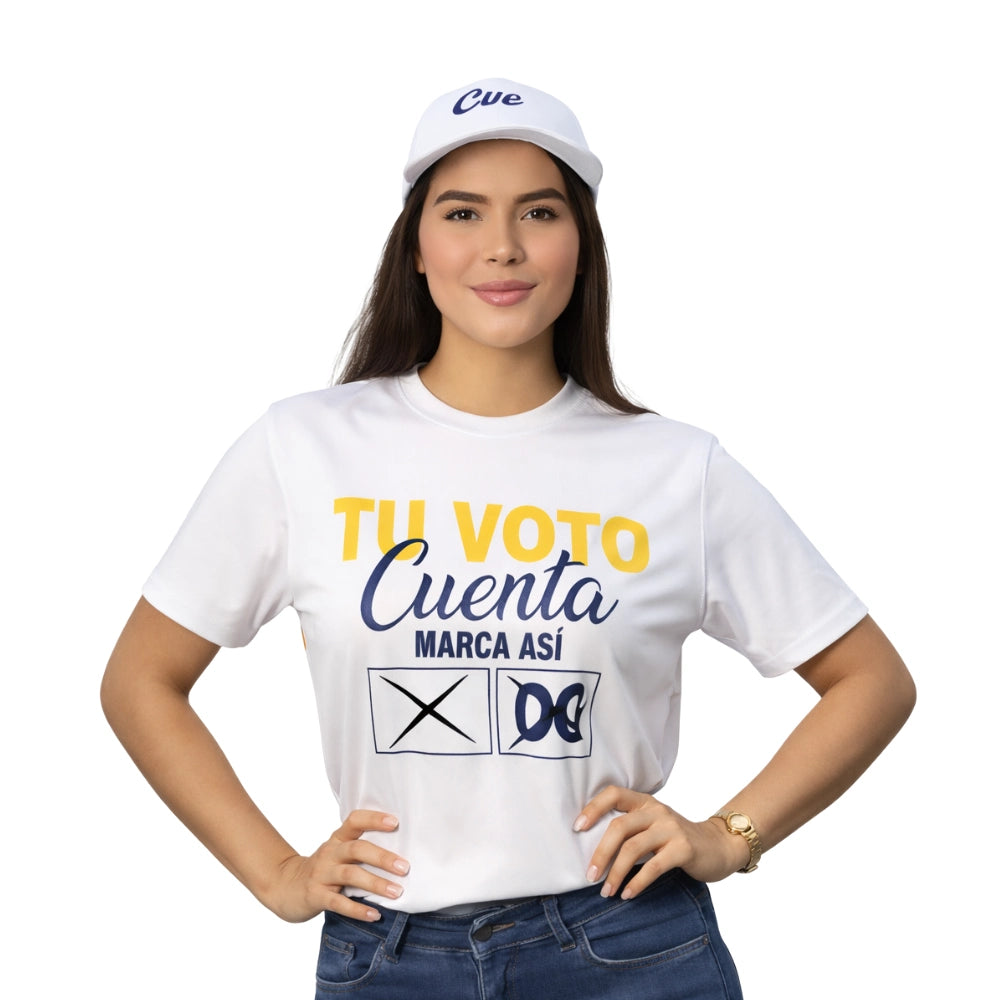Camiseta en poliéster personalizada estampada en 1 cara x6 unidades