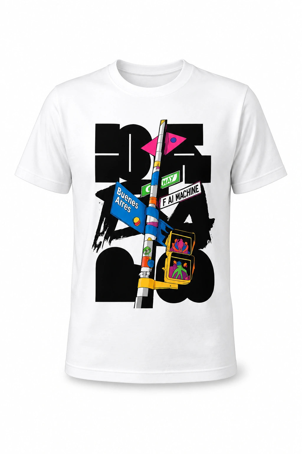 Camiseta en algodón estampada en 1 cara x6