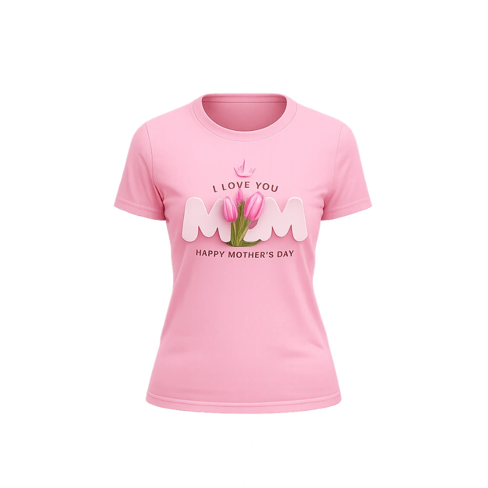 Camiseta en algodón estampada en ambas caras