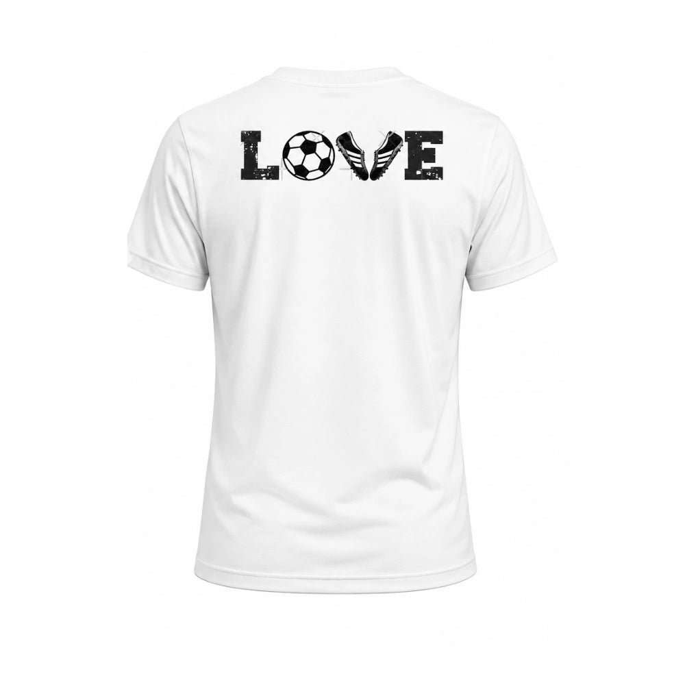 Camiseta en algodón estampada en ambas caras